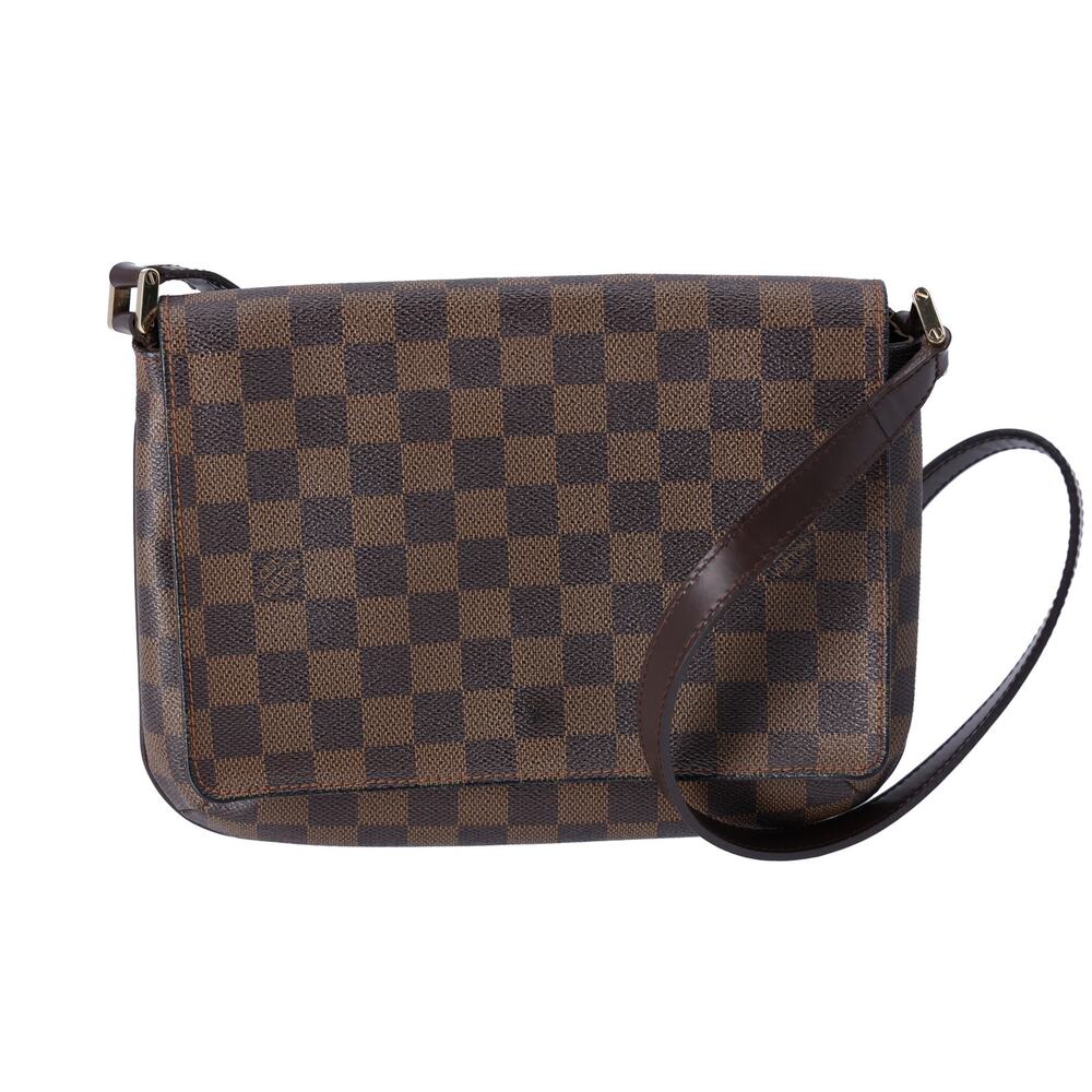 Louis Vuitton Musette Tango Long Strap Shoulder Bag N51301 Damier Ebene - Picture 1 of 6